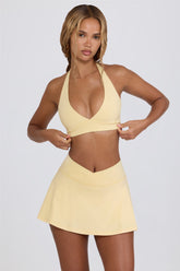 Crossover Mini Skort in Lemon Marl